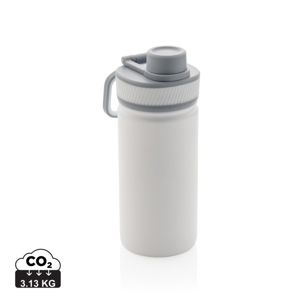 Logo trade promotional gifts picture of: Vacuum stainless steel bottle with sports lid 550ml