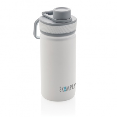 Logotrade corporate gift image of: Vacuum stainless steel bottle with sports lid 550ml