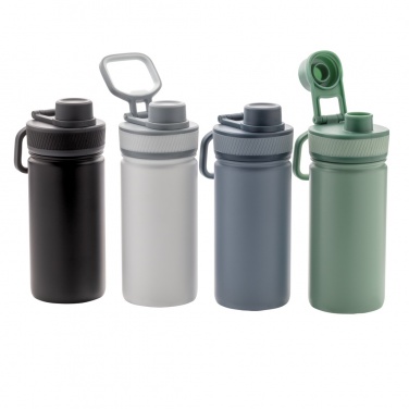 Logo trade promotional giveaways image of: Vacuum stainless steel bottle with sports lid 550ml