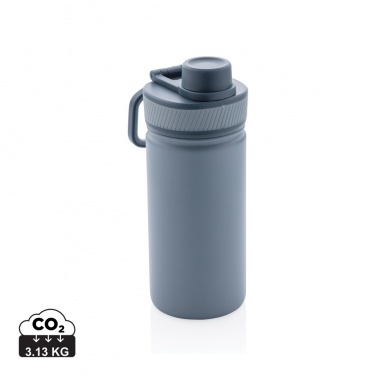 Logotrade promotional item image of: Vacuum stainless steel bottle with sports lid 550ml