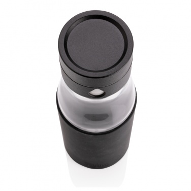 Logotrade promotional gift image of: Ukiyo glass hydration tracking bottle with sleeve