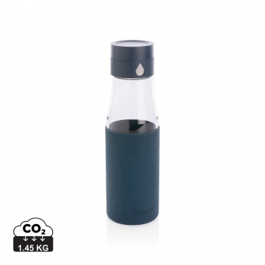 Logotrade promotional item image of: Ukiyo glass hydration tracking bottle with sleeve