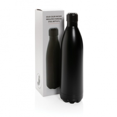 Logotrade promotional merchandise image of: Solid colour vacuum stainless steel bottle 1L