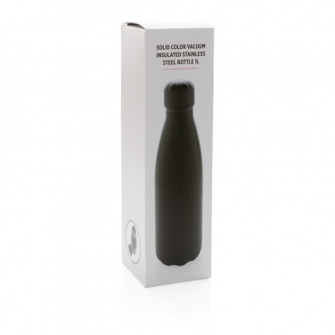 Logotrade promotional gift image of: Solid colour vacuum stainless steel bottle 1L