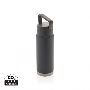 Logo trade advertising products image of: Leakproof vacuum on-the-go bottle with handle