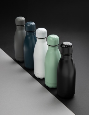 Logo trade promotional merchandise image of: Solid colour vacuum stainless steel bottle 260ml