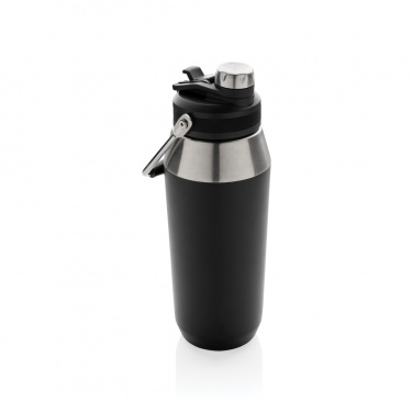 Logo trade promotional gifts picture of: Vacuum stainless steel dual function lid bottle 1L