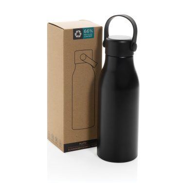Logo trade promotional giveaways image of: Pluto RCS Certified recycled aluminium bottle 680ml