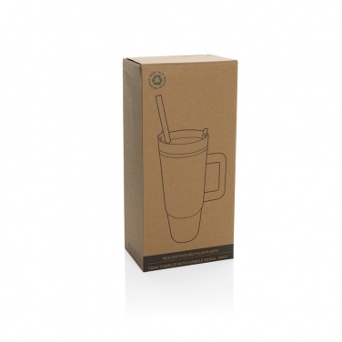 Logo trade promotional merchandise image of: Tana RCS plastic tumbler with handle 900ml