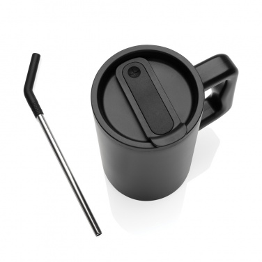 Logo trade promotional products image of: Cube RCS certified recycled steel mug 800ml