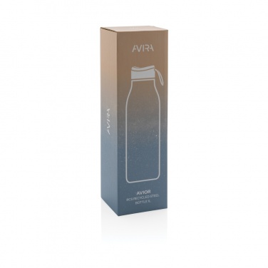 Logo trade promotional merchandise image of: Avira Avior RCS Re-steel bottle 1L