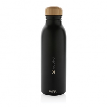 Logo trade promotional merchandise image of: Avira Alcor RCS Re-steel single wall water bottle 600 ML
