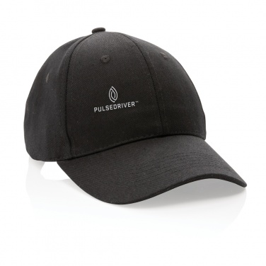 Logo trade corporate gift photo of: Impact 6 panel 280gr Recycled cotton cap with AWARE™ tracer