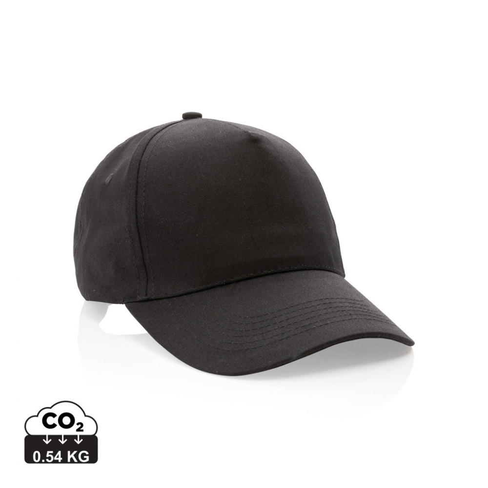 Logo trade promotional giveaway photo of: Impact 5 panel 190gr Recycled cotton cap with AWARE™ tracer