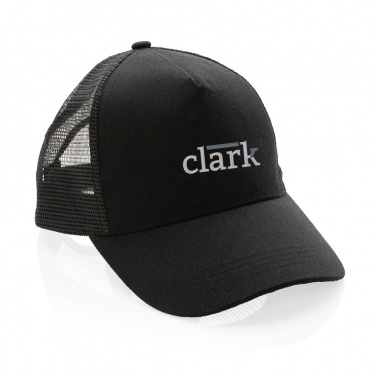 Logo trade promotional products picture of: Impact AWARE™ Brushed rcotton 5 panel trucker cap 190gr