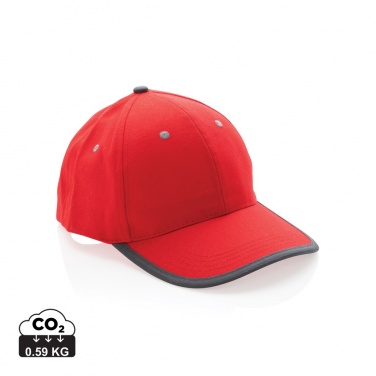 Logotrade promotional item picture of: Impact AWARE™ Brushed rcotton 6 panel contrast cap 280gr