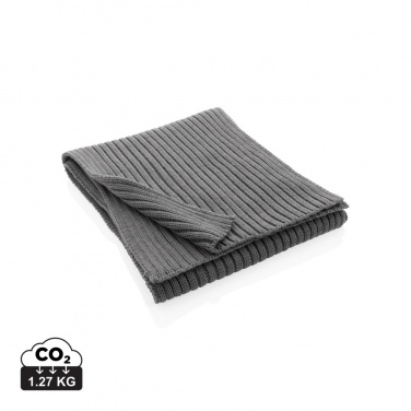 Logo trade promotional gift photo of: Impact AWARE™ Polylana® knitted scarf 180 x 25cm