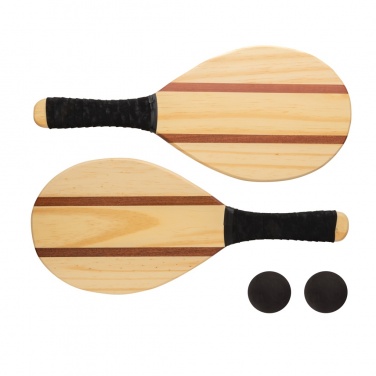 Logotrade promotional merchandise picture of: Wooden frescobol tennis set