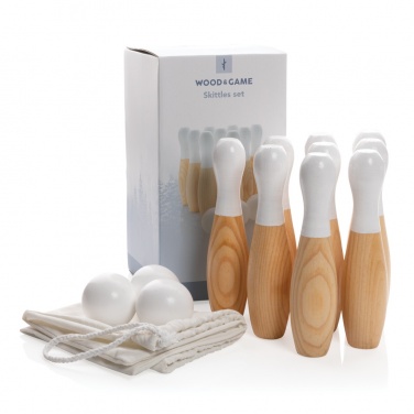 Logotrade advertising product image of: Wooden skittles set