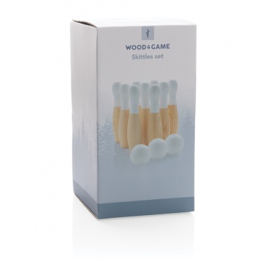 Logotrade promotional item image of: Wooden skittles set