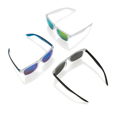 Logotrade promotional merchandise image of: Gleam RCS recycled PC mirror lens sunglasses
