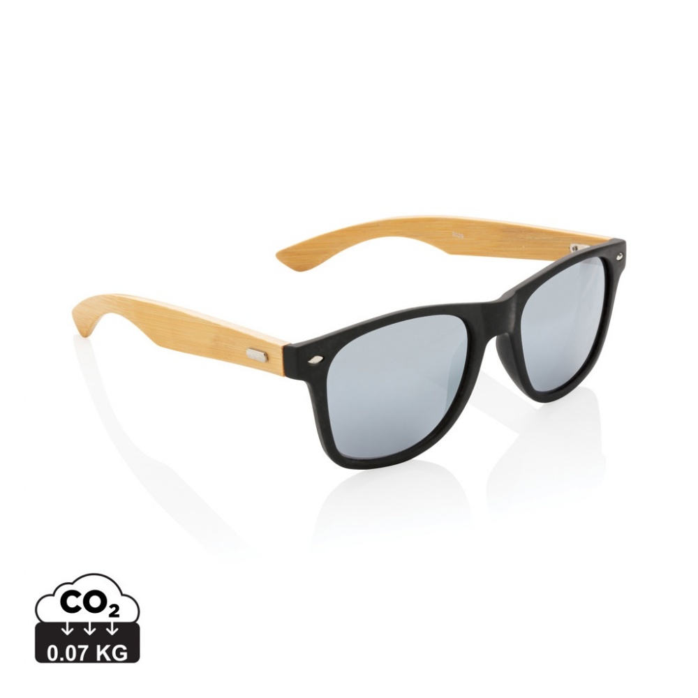 Logotrade promotional item picture of: Bamboo and RCS recycled plastic sunglasses