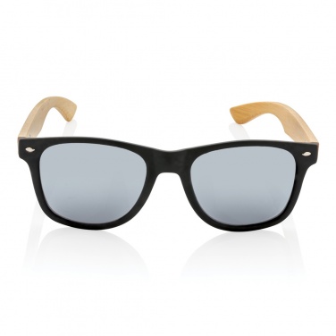Logo trade promotional merchandise image of: Bamboo and RCS recycled plastic sunglasses