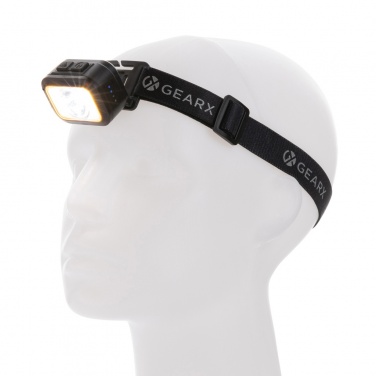 Logo trade corporate gifts image of: Gear X RCS rPlastic heavy duty head torch