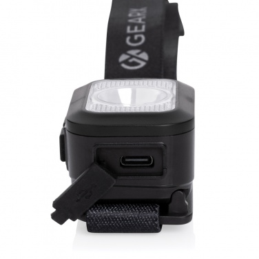 Logo trade promotional products image of: Gear X RCS rPlastic heavy duty head torch
