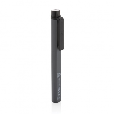 Logo trade promotional gift photo of: Gear X RCS recycled plastic USB rechargeable pen light