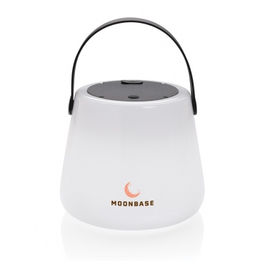 Logo trade promotional merchandise photo of: SolarGlow RCS recycled ABS USB-rechargeable outdoor light