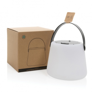 Logo trade promotional items image of: SolarGlow RCS recycled ABS USB-rechargeable outdoor light