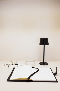 Logotrade promotional gift image of: Zenic RCS recycled plastic USB re-chargable table lamp