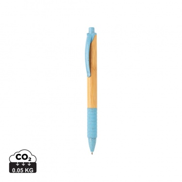 Logo trade promotional items picture of: Bamboo & wheat straw pen