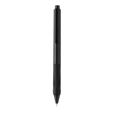 Logo trade promotional item photo of: X9 solid pen with silicone grip