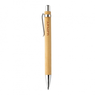 Logo trade promotional gifts image of: Pynn bamboo infinity pen
