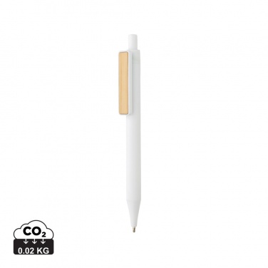 Logo trade promotional products image of: GRS RABS pen with bamboo clip