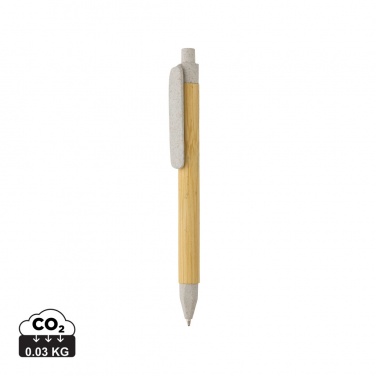 Logo trade advertising products image of: Write responsible recycled paper barrel pen