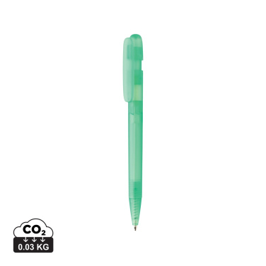Logo trade promotional item photo of: Devin GRS certified RABS pen transparent