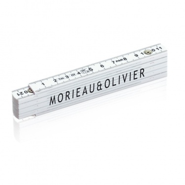 Logo trade business gifts image of: Fibreglass folding rule