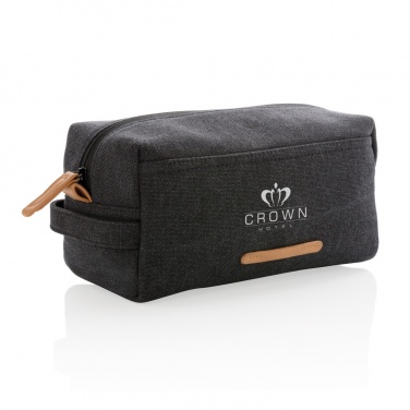 Logotrade promotional items photo of: Canvas toiletry bag PVC free