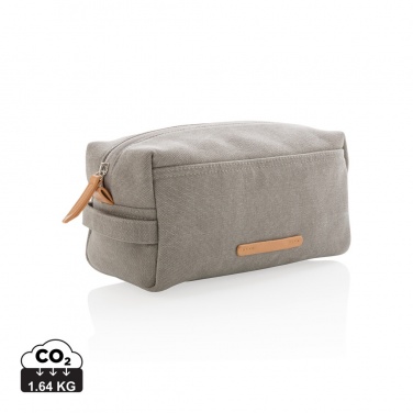 Logotrade advertising product image of: Canvas toiletry bag PVC free