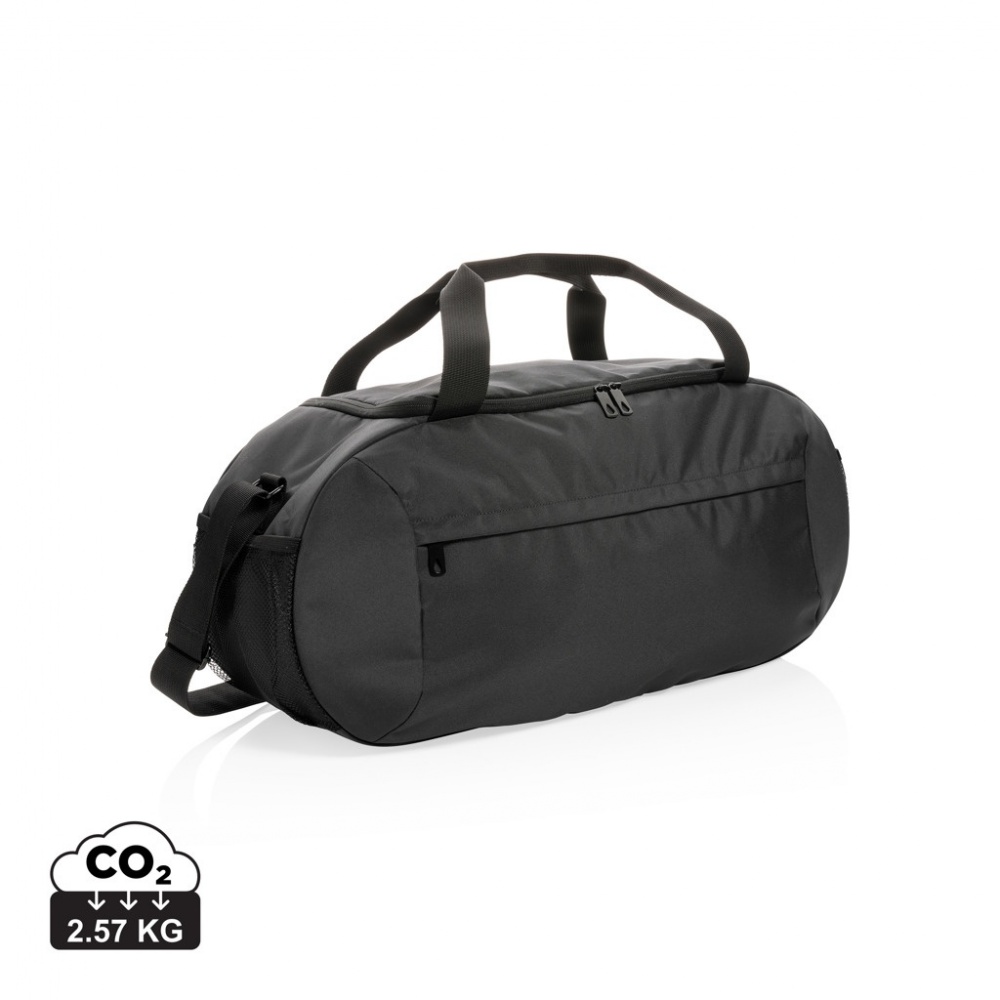 Logo trade promotional merchandise image of: Impact AWARE™ RPET modern sports duffel