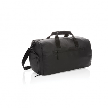 Logo trade promotional gifts image of: Fashion black weekend bag PVC free