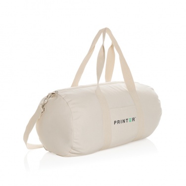 Logo trade promotional giveaways picture of: Impact Aware™ 285gsm rcanvas duffel bag undyed