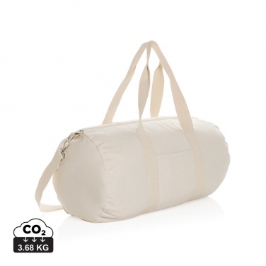 Logo trade promotional gifts image of: Impact Aware™ 285gsm rcanvas duffel bag undyed