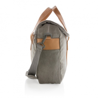 Logo trade corporate gifts image of: Canvas laptop bag PVC free