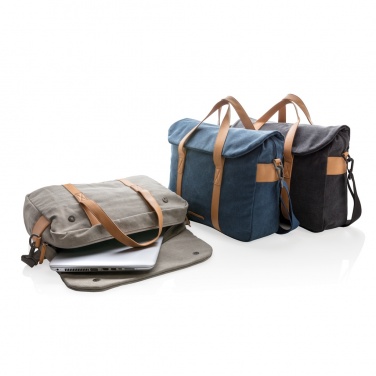 Logotrade promotional giveaway image of: Canvas laptop bag PVC free