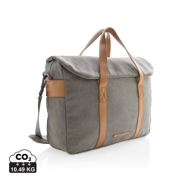 Logotrade promotional product image of: Canvas laptop bag PVC free