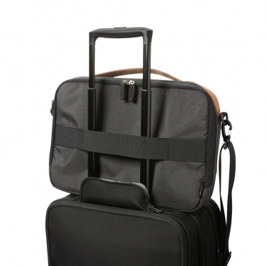 Logotrade promotional merchandise photo of: Impact AWARE™ 300D two tone deluxe 15.6" laptop bag